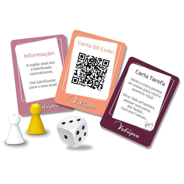 JOGO DE TABULEIRO PARA CASAL VOLÚPIA DIVERSÃO AO CUBO