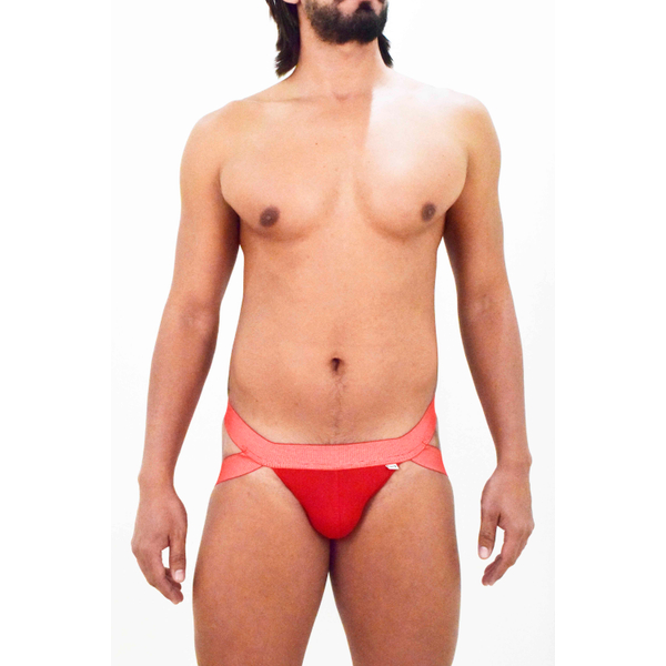 JOCKSTRAPP VERMELHO ELASTICO NA FRENTE SD CLOTHING