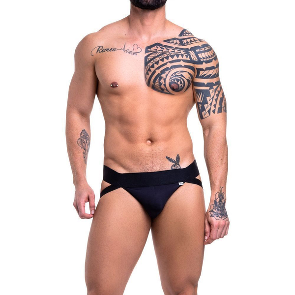 JOCKSTRAPP FIO 4 TIRAS PRETO SUPLEX SD CLOTHING