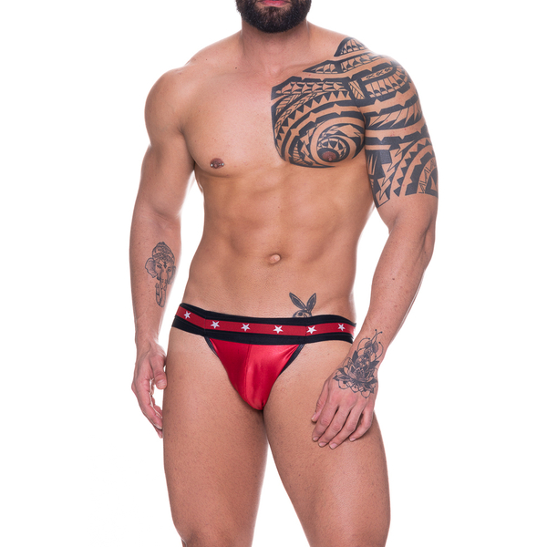 JOCKSTRAPP CIRRE VERMELHO COM ELASTICO DUPLO COM ESTRELA SD CLOTHING