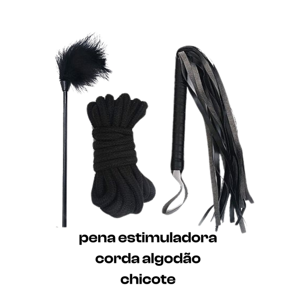 KIT SADO COM 11 PRODUTOS PRETO