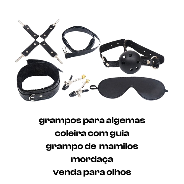 KIT SADO COM 11 PRODUTOS PRETO