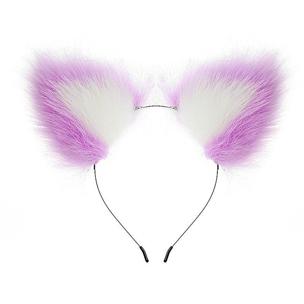 KIT PLUG P RABO DE POMPOM LILAS