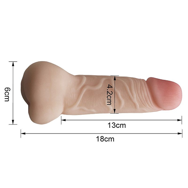 MASTURBADOR MASCULINO CYBERSKIN FORMATO DE PENIS