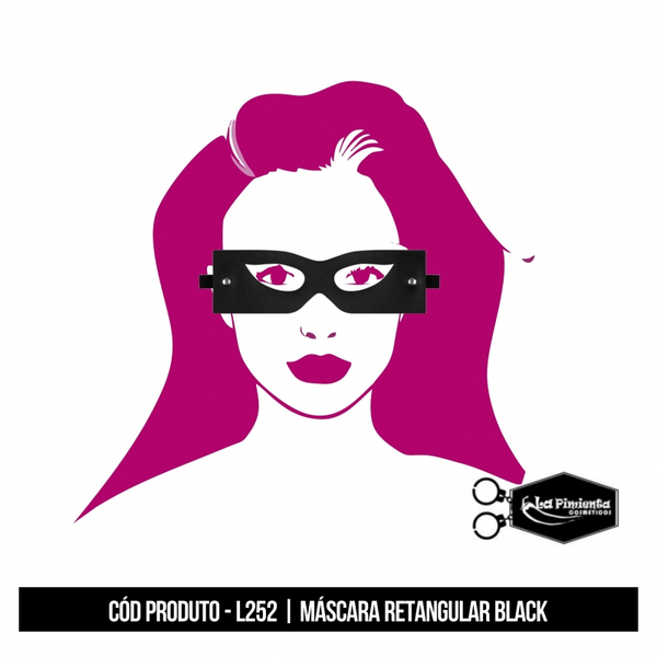 MASCARA RETANGULAR BLACK LA PIMIENTA
