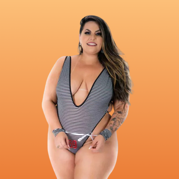 MINI FANTASIA BODY PRESIDIÁRIA ERÓTICA PLUS SIZE PIMENTA SEXY