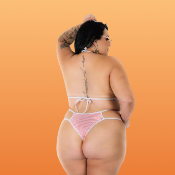 MINI FANTASIA BODY COLEGIAL PLUS SIZE PIMENTA SEXY
