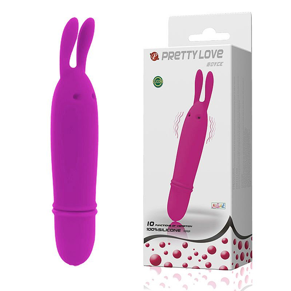 MINI ORELHAS DO COELHO BOYCE 10 VIBRAÇÕES PRETTY LOVE