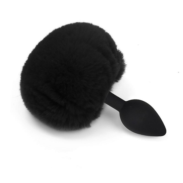 PLUG ANAL M EM SILICONE COM POMPOM