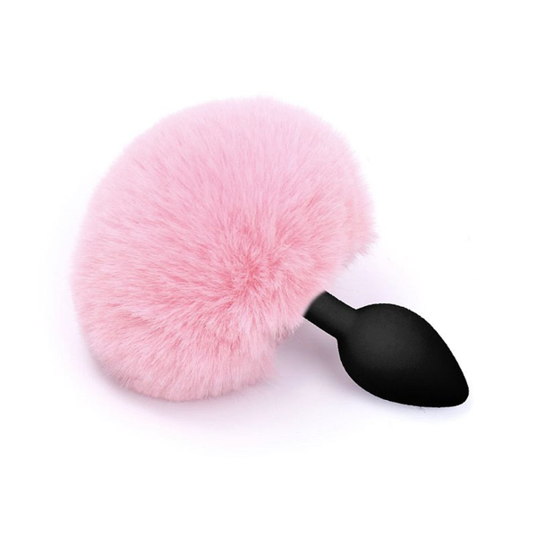 PLUG ANAL M EM SILICONE COM POMPOM
