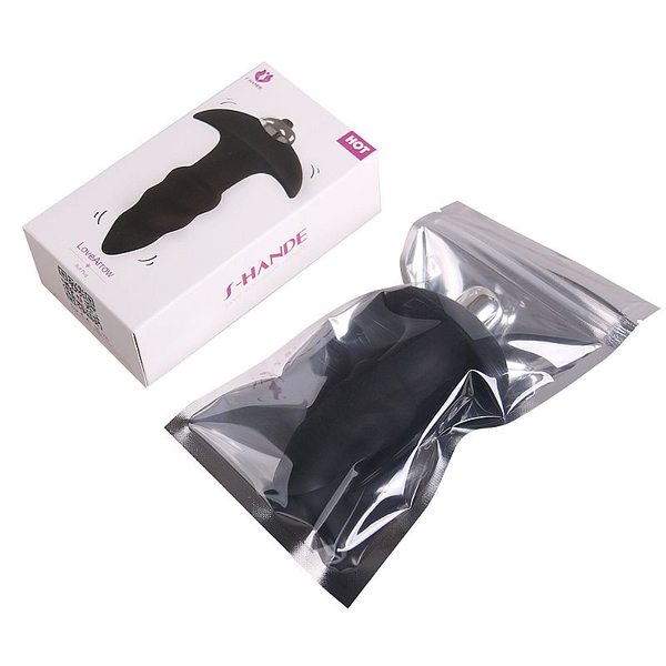 PLUG ANAL LOVEARROW COM VIBRO SILICONE EXTRA MACIO 10CM S-HANDE