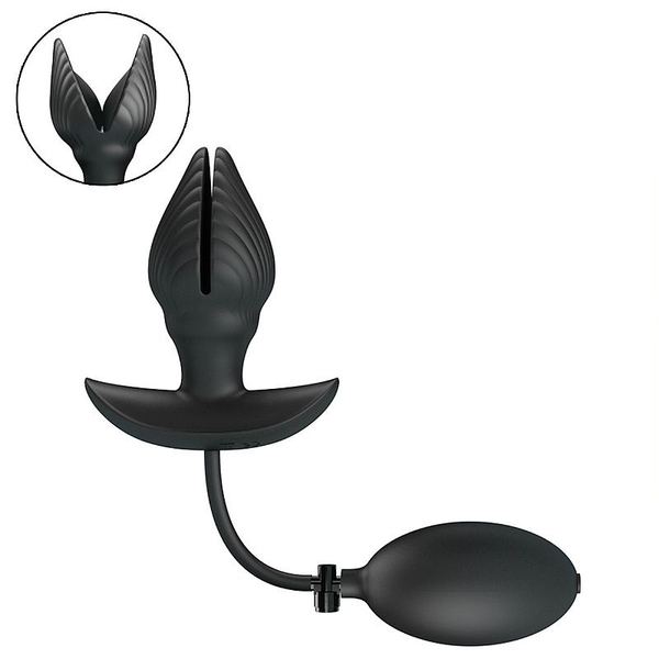 PLUG ANAL INFLAVEL COM VIBRADOR RECARREGAVEL