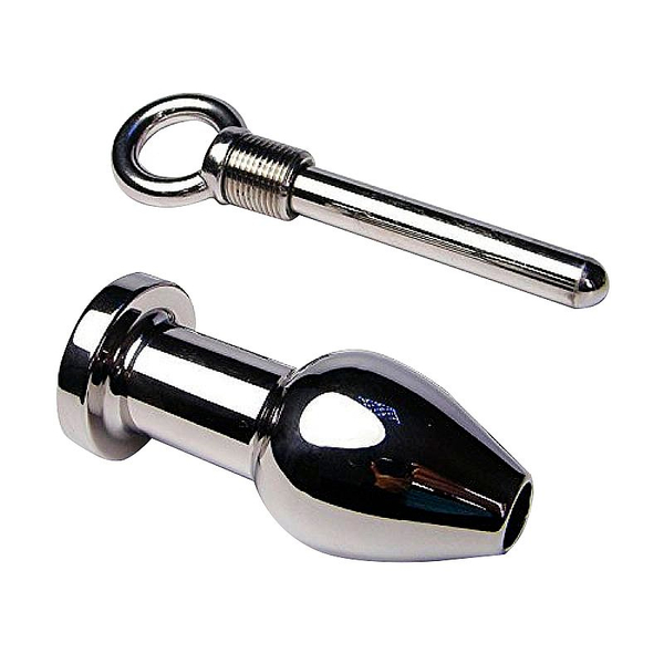PLUG ANAL EM AÇO COM ROSCA REMOVIVEL