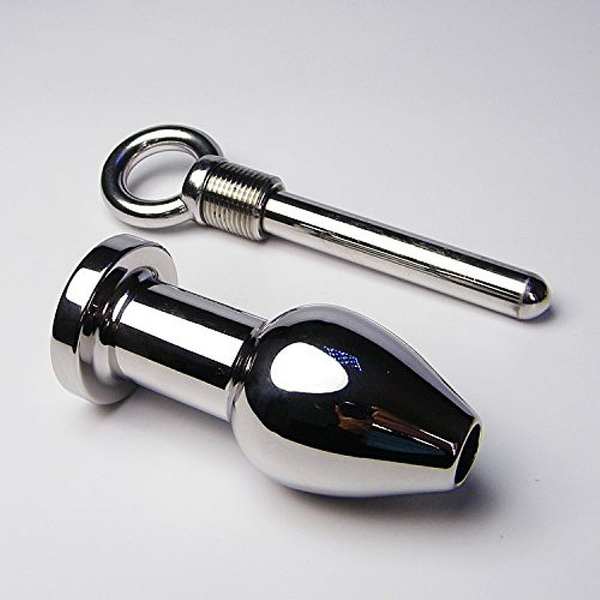 PLUG ANAL EM AÇO COM ROSCA REMOVIVEL