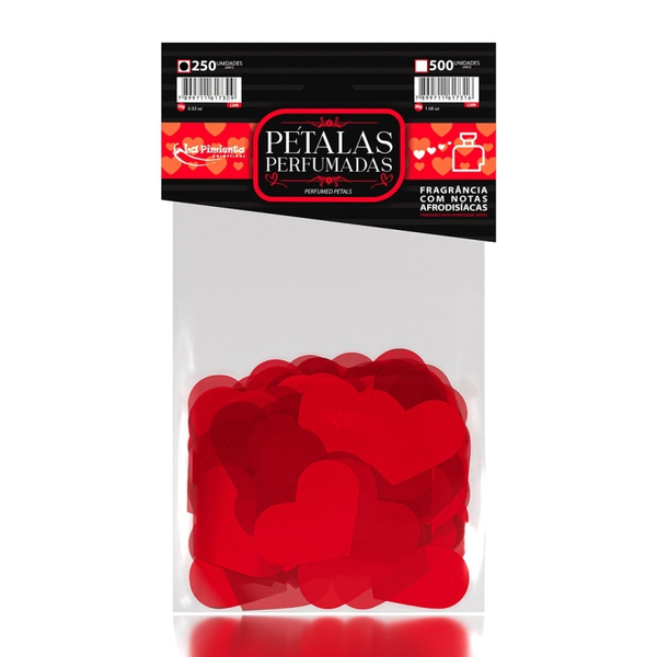 PETALAS PERFUMADAS FOMATO CORAÇÃO 250 UNIDADES