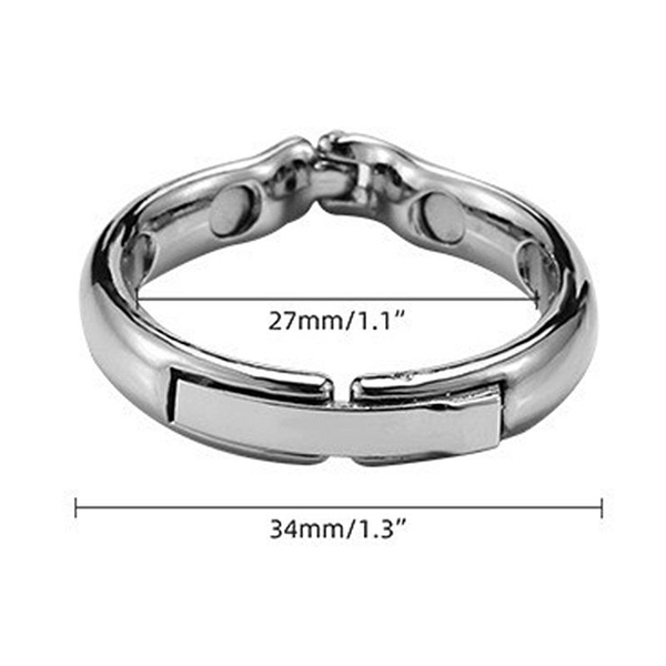 ANEL PENIANO DE AÇO COM FECHO 2,7CM