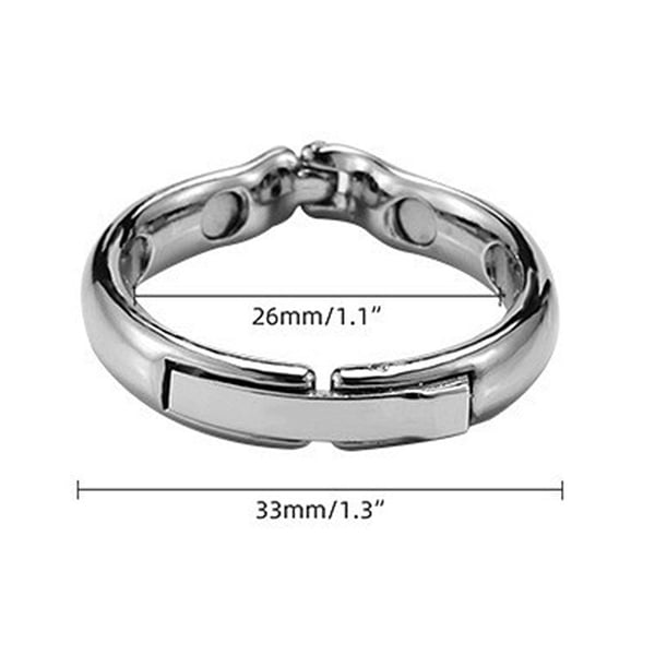 ANEL PENIANO DE AÇO COM FECHO 2,6CM