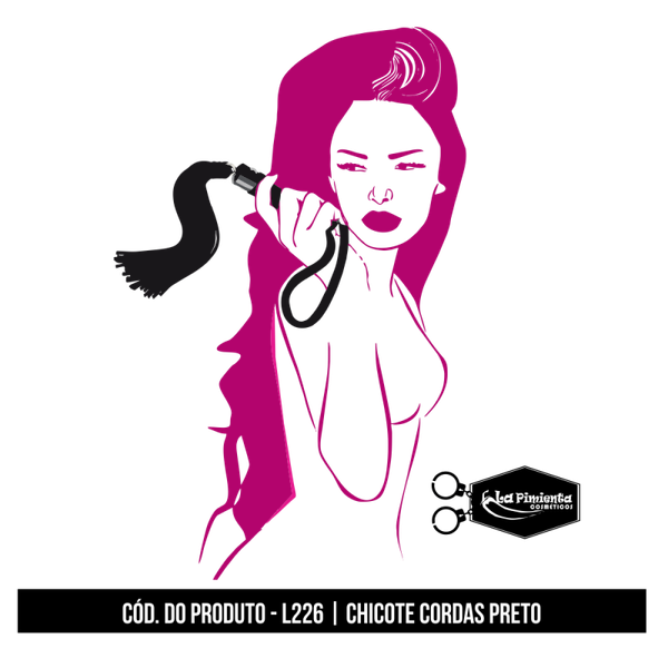 CHICOTE DE CORDAS PRETO LA PIMIENTA