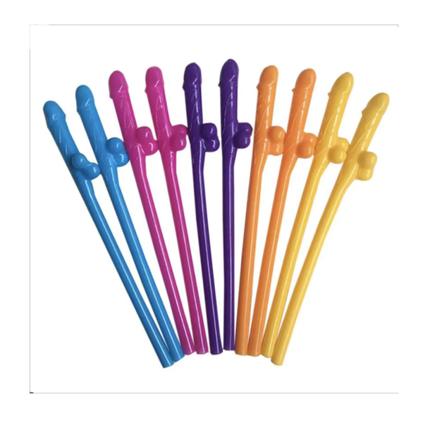 CANUDOS MINI PENIS 10 UNIDADES COLORIDOS