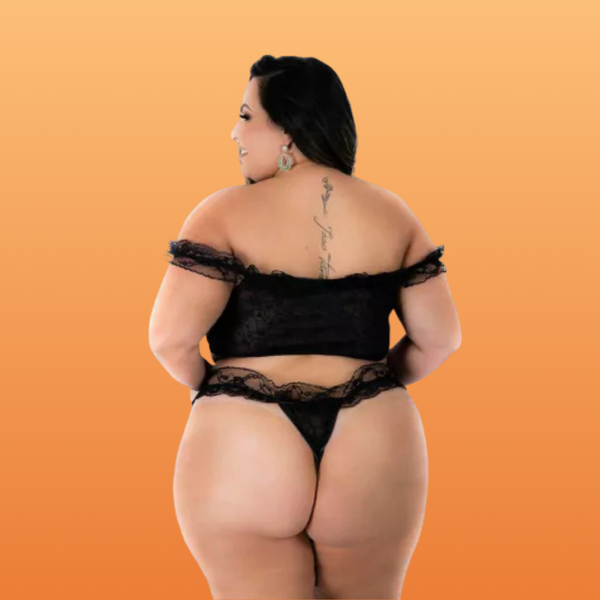 CONJUNTO CIGANINHA DELICADA  PLUS SIZE PIMENTA SEXY