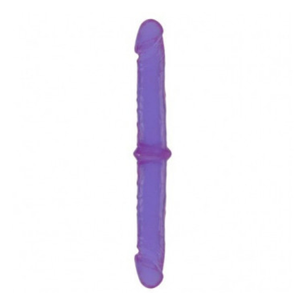 PROTESE PENIANA DUPLA BEGE 34CM COM GLANDE AVANTAJADA - ABSOLOO