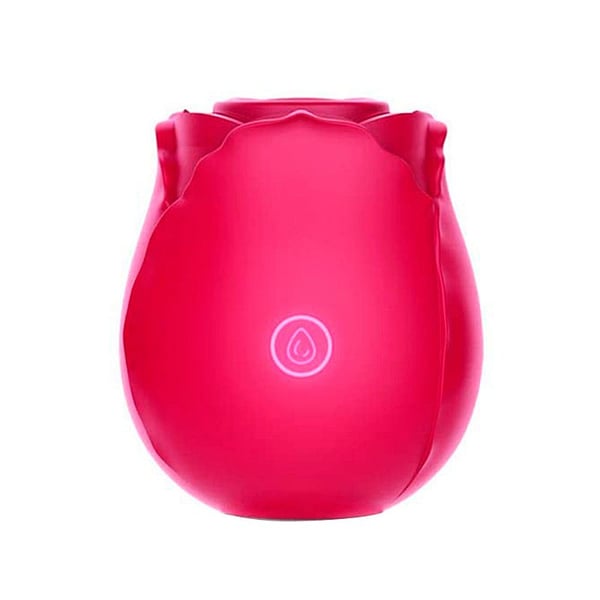ROSA ESTIMULADORA DE CLITORIS COM ONDAS DE PRESSÃO (SUCÇÃO) RECARREGAVEL