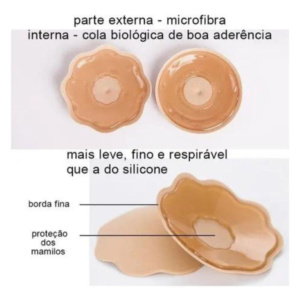 PROTETOR DE SEIOS TAPA MAMILO LAVÁVEL REUTILIZÁVEL REDONDO