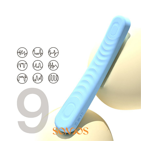 VIBRADOR DE CASAL FLEXIVEL RECARREGAVEL 9 VIBRAÇÕES