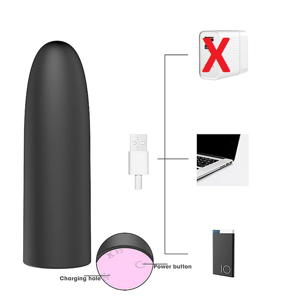 VIBRADOR BULLET RECARREGAVEL 10 VELOCIDADES