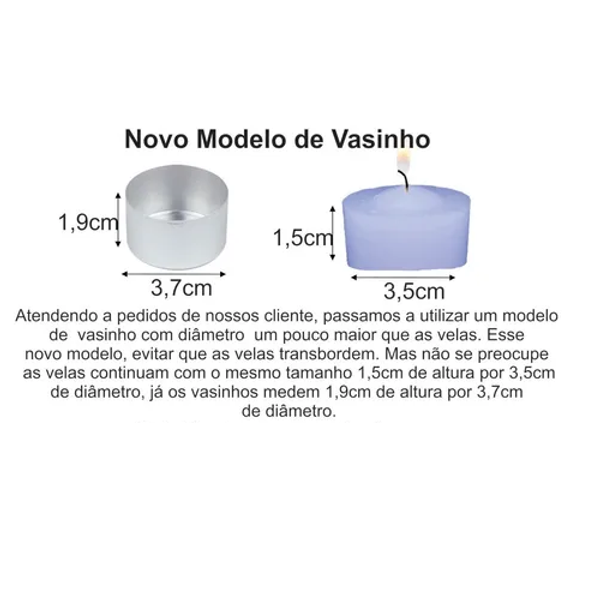 VELA DECORATIVA BRANCA PARA AMBIENTE KIT COM 06