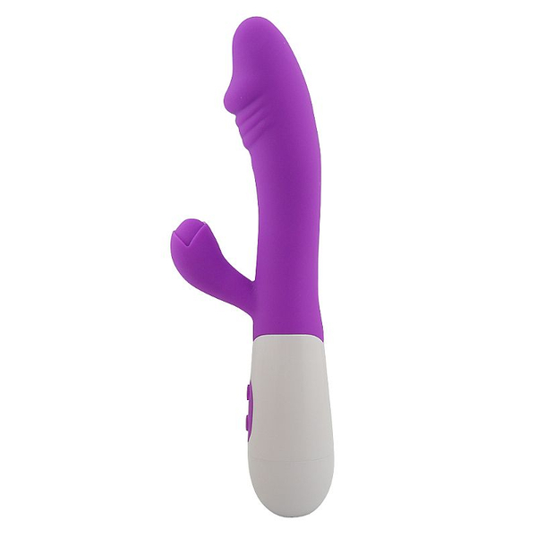 VIBRADOR PONTO G E CLITORIS 30 VIBRAÇÕES PILHAS