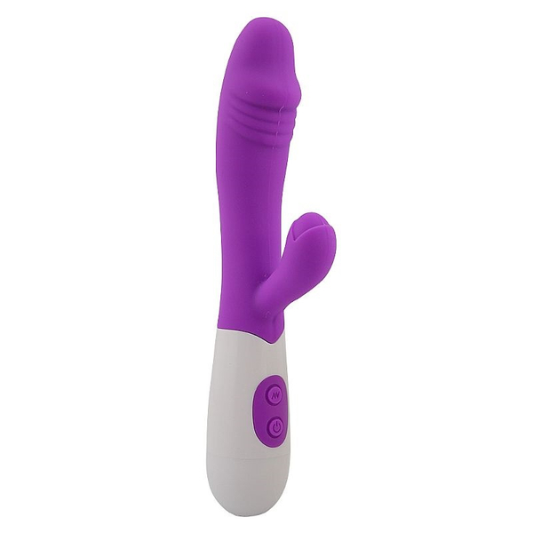 VIBRADOR PONTO G E CLITORIS 30 VIBRAÇÕES PILHAS