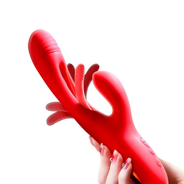 VIBRADOR PARA PONTO G E CLITORIS COM MOVIMENTO SLAP RECARREGAVEL