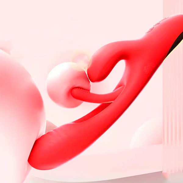 VIBRADOR PARA PONTO G E CLITORIS COM MOVIMENTO SLAP RECARREGAVEL