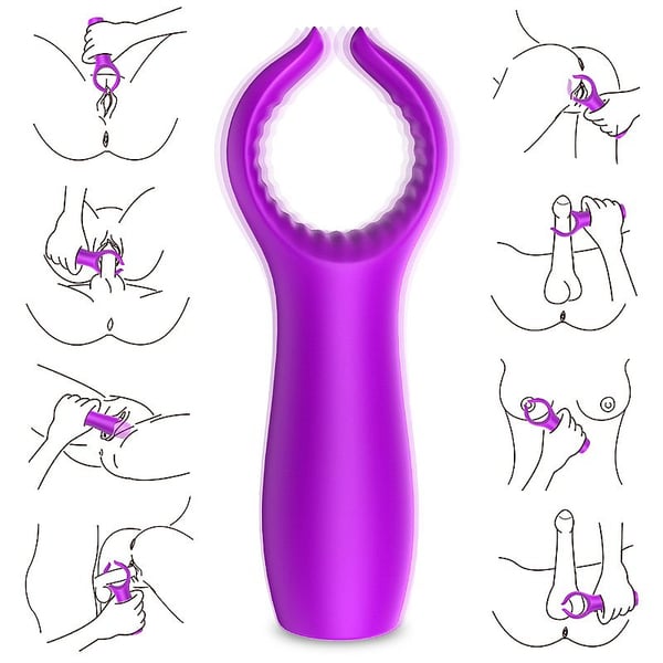 VIBRADOR GARRA PENIANO E CLITORIS RECARREGAVEL AZUL