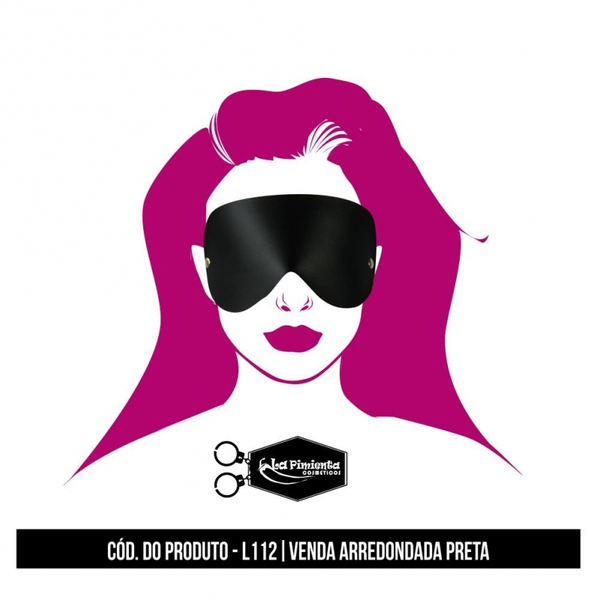 VENDA TAPA OLHOS ARREDONDADA LA PIMIENTA
