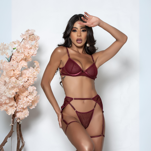 CONJUNTO ARRASTÃO COM LIGAS