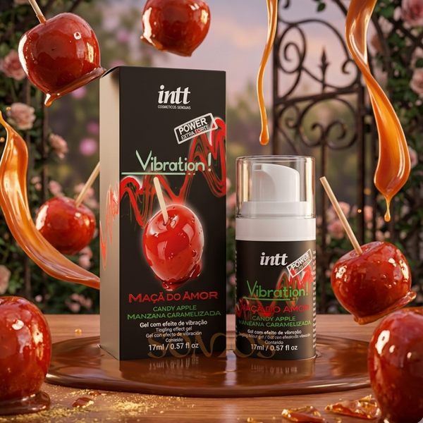 VIBRATION POWER EXCITANTE VIBRAÇÃO SABOR MAÇÃ DO AMOR 17G INTT