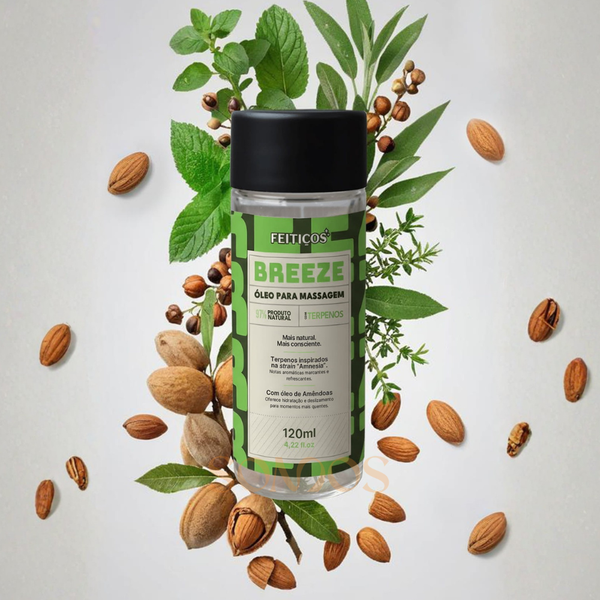 OLEO PARA MASSAGEM BREEZE COM TERPENOS 120ML