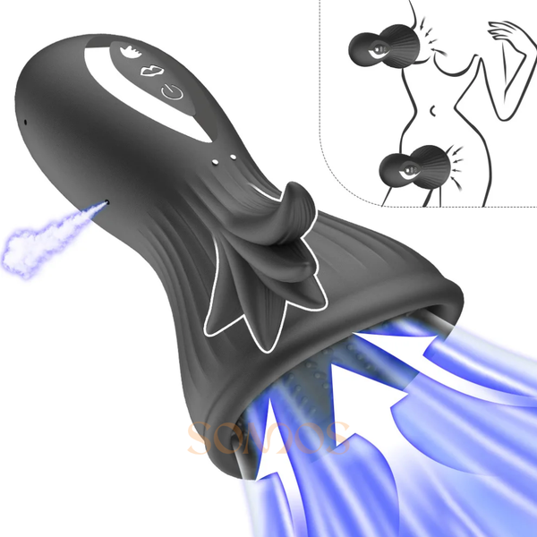 BOMBA VAGINAL EM SILICONE COM VIBRAÇÃO RECARREGAVEL