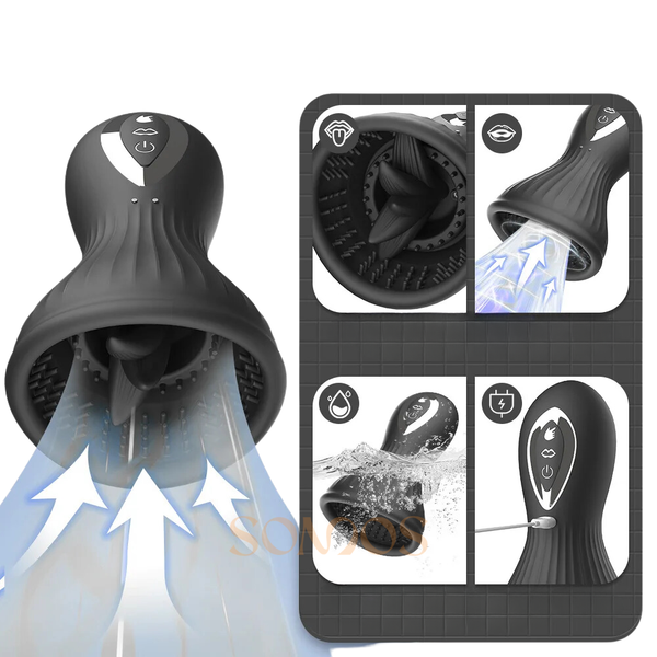 BOMBA VAGINAL EM SILICONE COM VIBRAÇÃO RECARREGAVEL