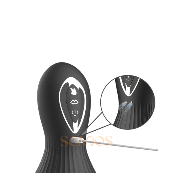 BOMBA VAGINAL EM SILICONE COM VIBRAÇÃO RECARREGAVEL