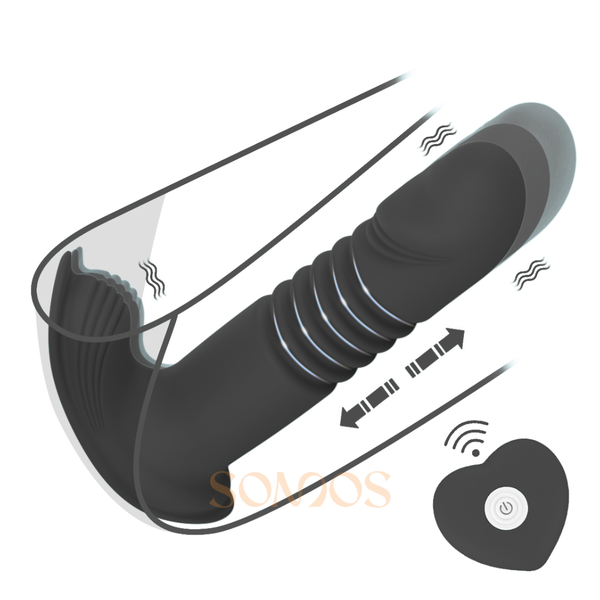 VIBRADOR DE CALCINHA COM VAI E VEM RECARREGAVEL