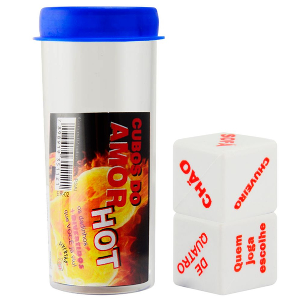 DADOS DO AMOR HOT UNISSEX DUPLO DIVERSÃO AO CUBO