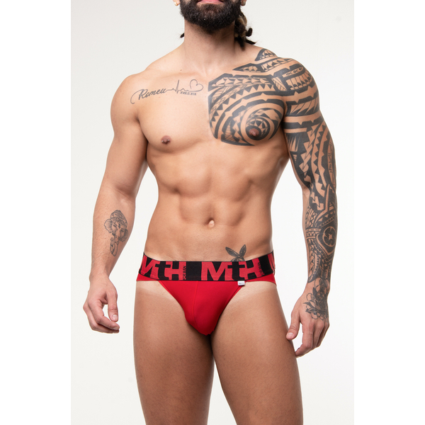 CUECA SUNGA GREGA SUPLEX ELASTICO ESTAMPADO VERMELHO SD CLOTHING