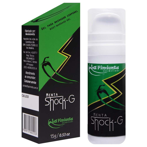 EXCITANTE SHOCK-G EFEITO VIBRAÇÃO AIRLESS 15G LA PIMIENTA