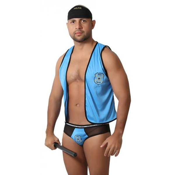 FANTASIA MASCULINA POLICIAL AMERICANO