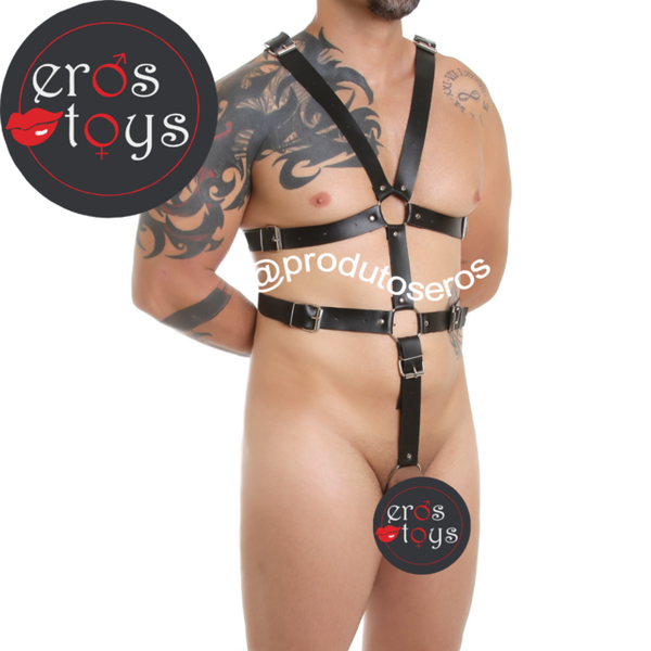 HARNESS ATILA COM ANEL PENIANO EROS TOYS