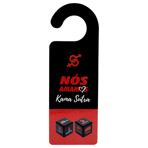 KIT AVISO DE PORTA KAMASUTRA COM DADOS DIVERSÃO AO CUBO