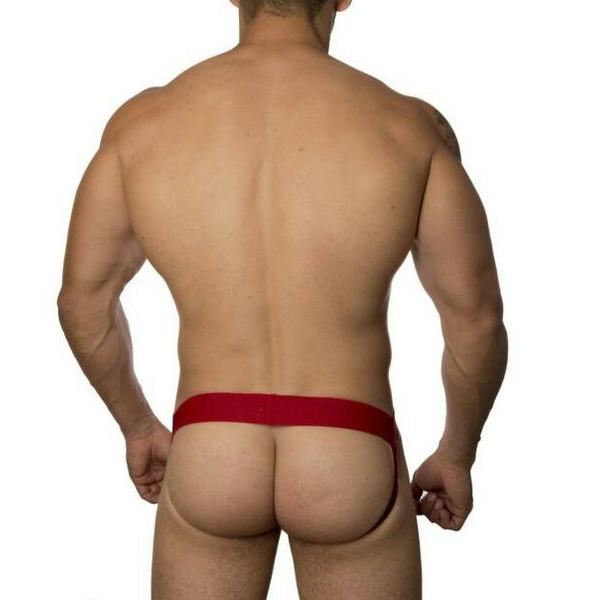 JOCKSTRAPP EM CIRRE VERMELHO COM TACHINHAS SD CLOTHING